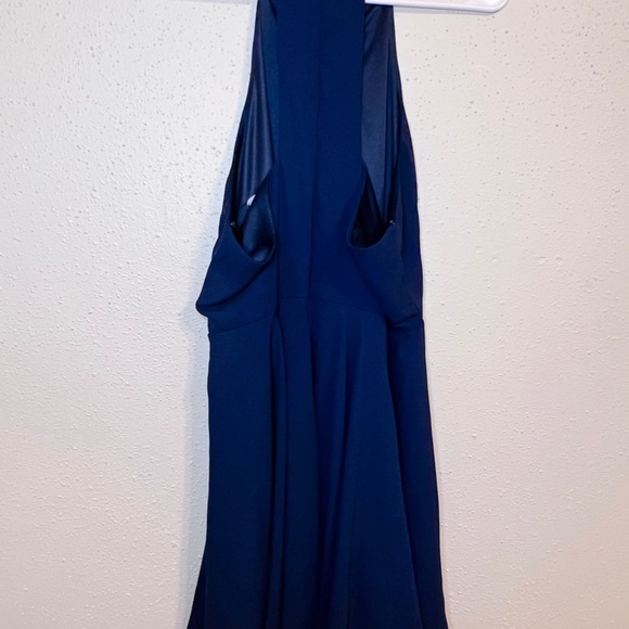 LULUS Glamorous Grace Navy Blue Halter Skater Dress - Picture 8 of 8